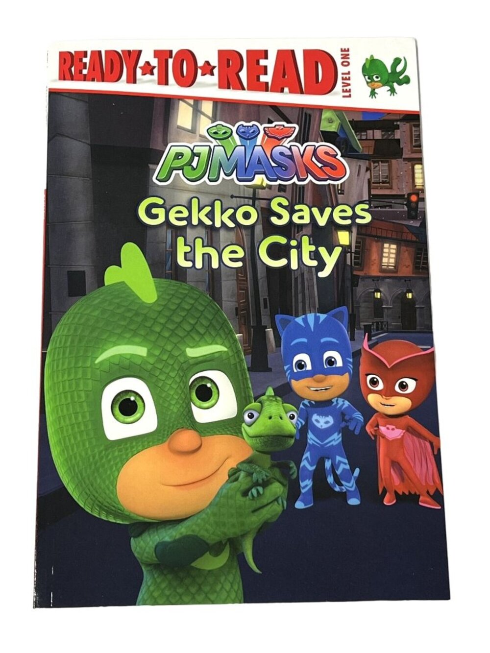 PJ Masks Gekko Saves The City Level 1 Reader Kids Paperback Book
